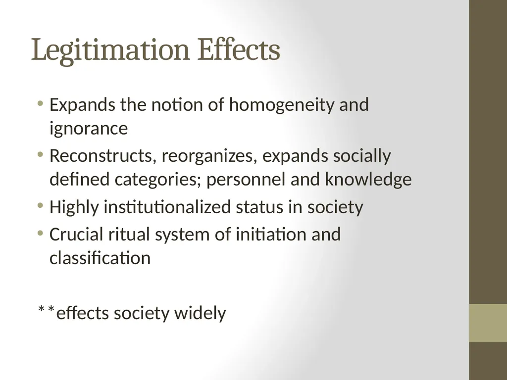 The Effects of Education as an Institution John W. - slide 8 of 9