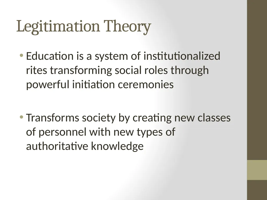 The Effects of Education as an Institution John W. - slide 2 of 9