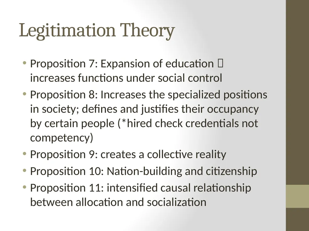 The Effects of Education as an Institution John W. - slide 7 of 9