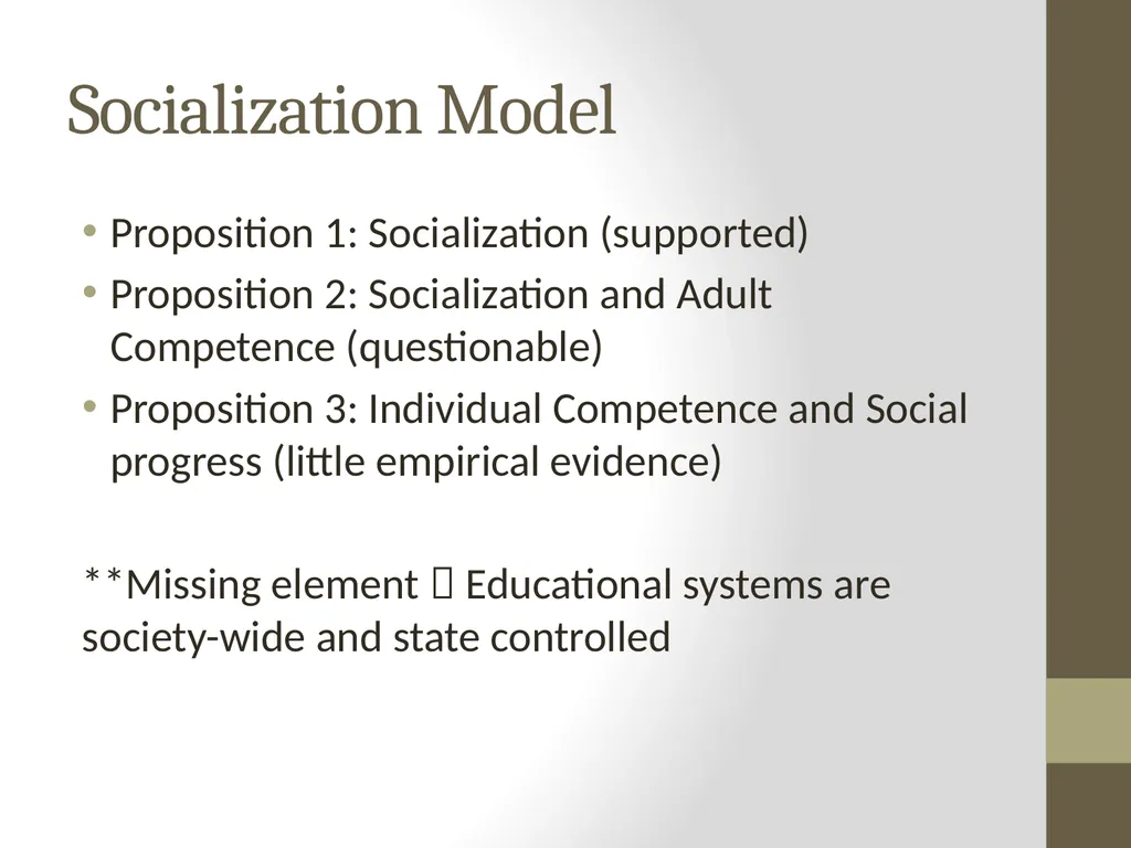 The Effects of Education as an Institution John W. - slide 4 of 9