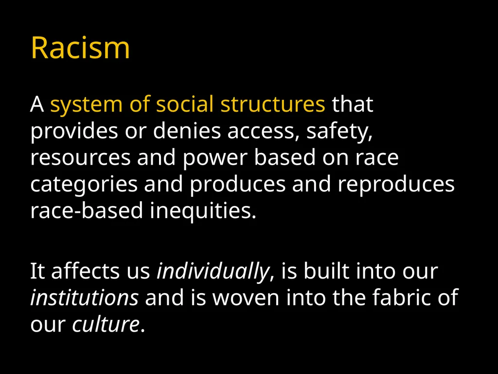 Welcome to: Building Anti-Racist Schools: Talking - slide 11 of 26