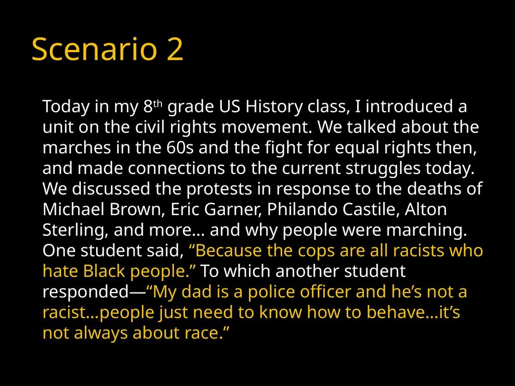 Welcome to: Building Anti-Racist Schools: Talking - slide 22 of 26