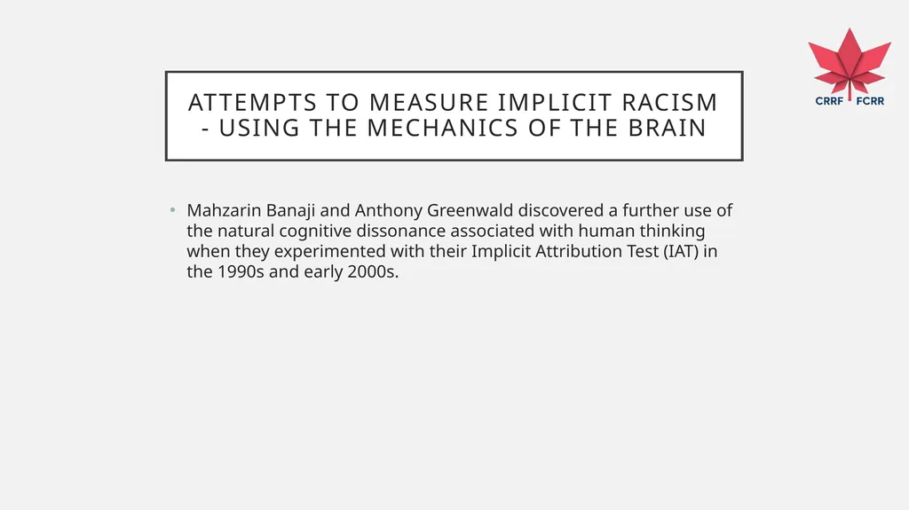 UNDERSTANDING HOW THE BRAIN DEVELOPS BIAS CRRF - slide 46 of 72