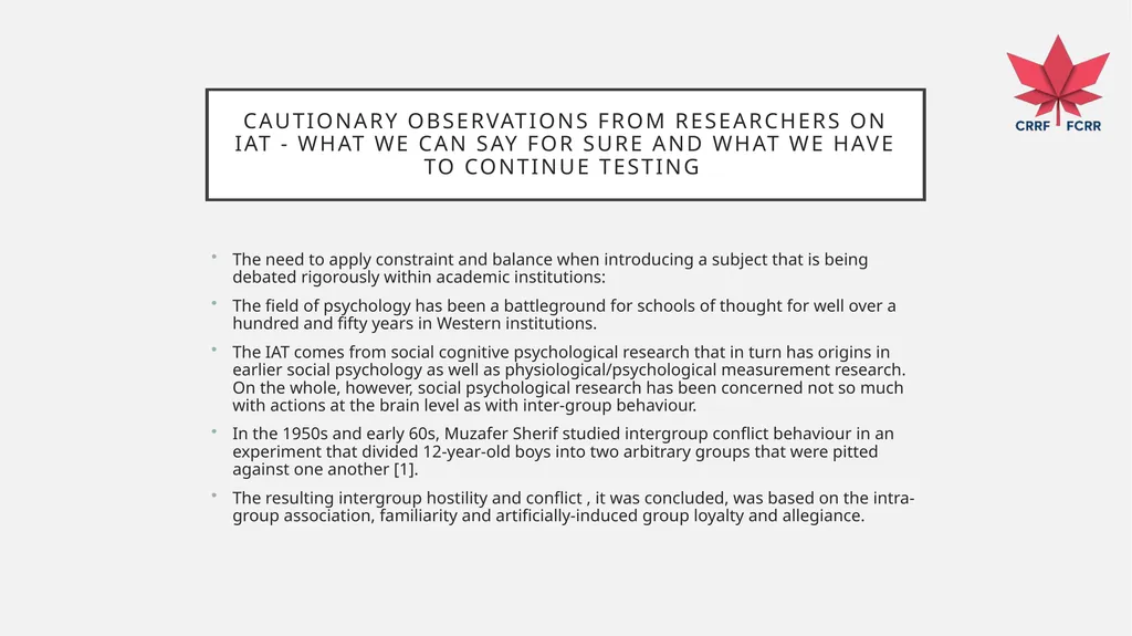 UNDERSTANDING HOW THE BRAIN DEVELOPS BIAS CRRF - slide 59 of 72