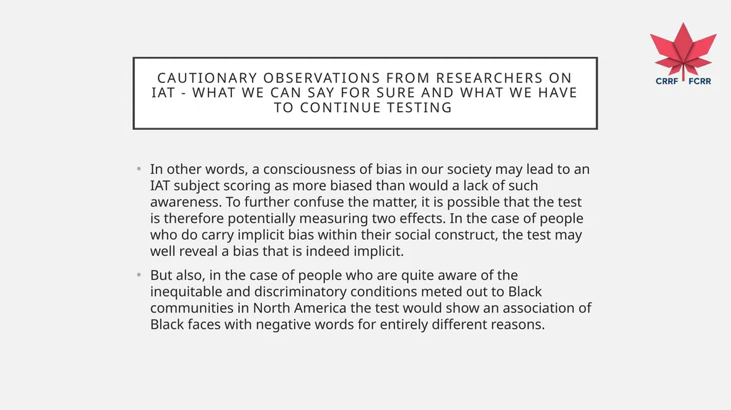 UNDERSTANDING HOW THE BRAIN DEVELOPS BIAS CRRF - slide 62 of 72