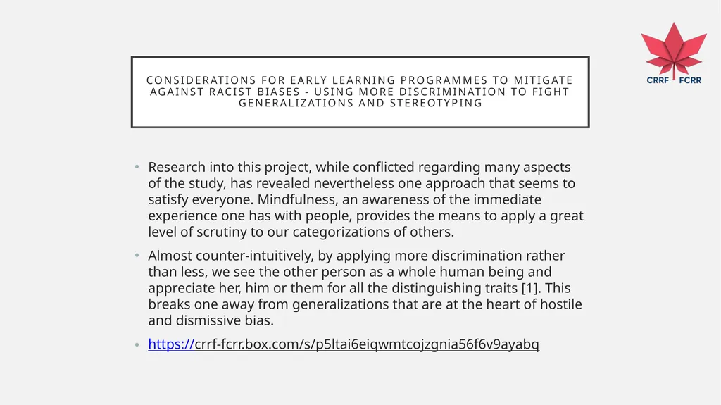UNDERSTANDING HOW THE BRAIN DEVELOPS BIAS CRRF - slide 53 of 72