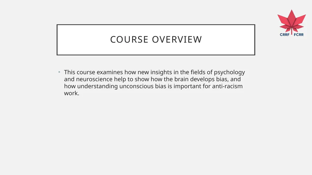 UNDERSTANDING HOW THE BRAIN DEVELOPS BIAS CRRF - slide 4 of 72