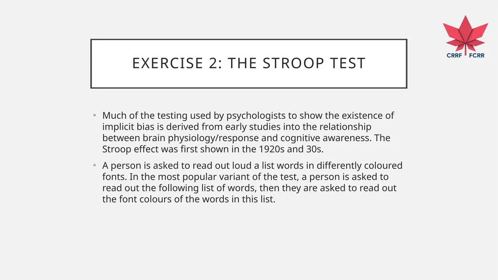 UNDERSTANDING HOW THE BRAIN DEVELOPS BIAS CRRF - slide 18 of 72