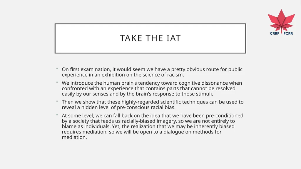 UNDERSTANDING HOW THE BRAIN DEVELOPS BIAS CRRF - slide 51 of 72