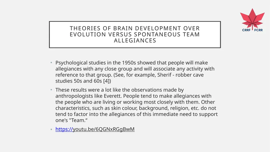 UNDERSTANDING HOW THE BRAIN DEVELOPS BIAS CRRF - slide 42 of 72
