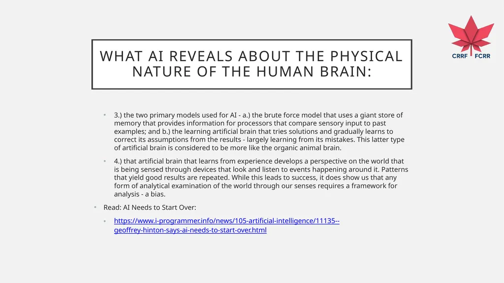 UNDERSTANDING HOW THE BRAIN DEVELOPS BIAS CRRF - slide 39 of 72