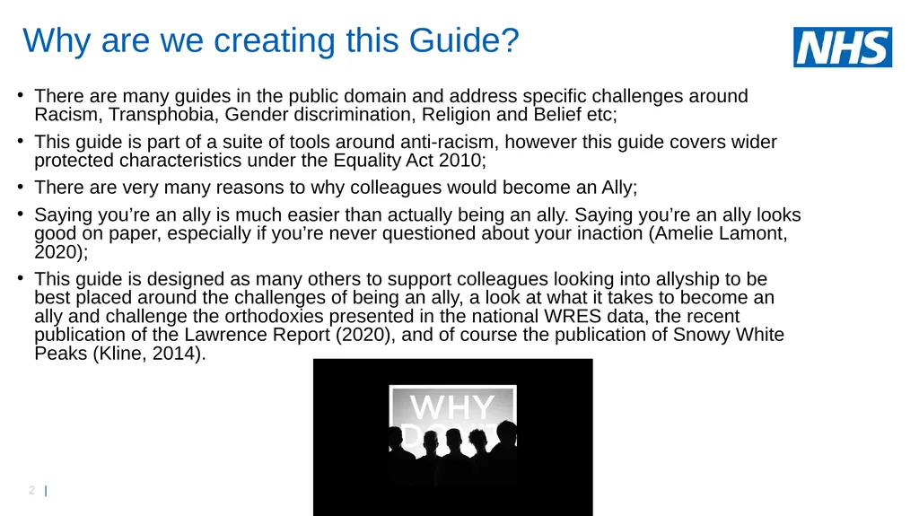 A Guide to Allyship As part of Anti-racism toolkit - slide 2 of 12