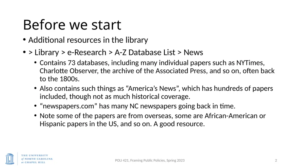 Baumgartner, Framing, Spring 2023 Bonilla-Silva, - slide 2 of 23