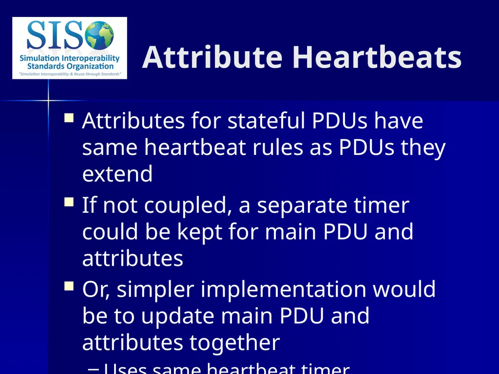 Distributed Interactive Simulation (DIS) 201 Bob - slide 19 of 38
