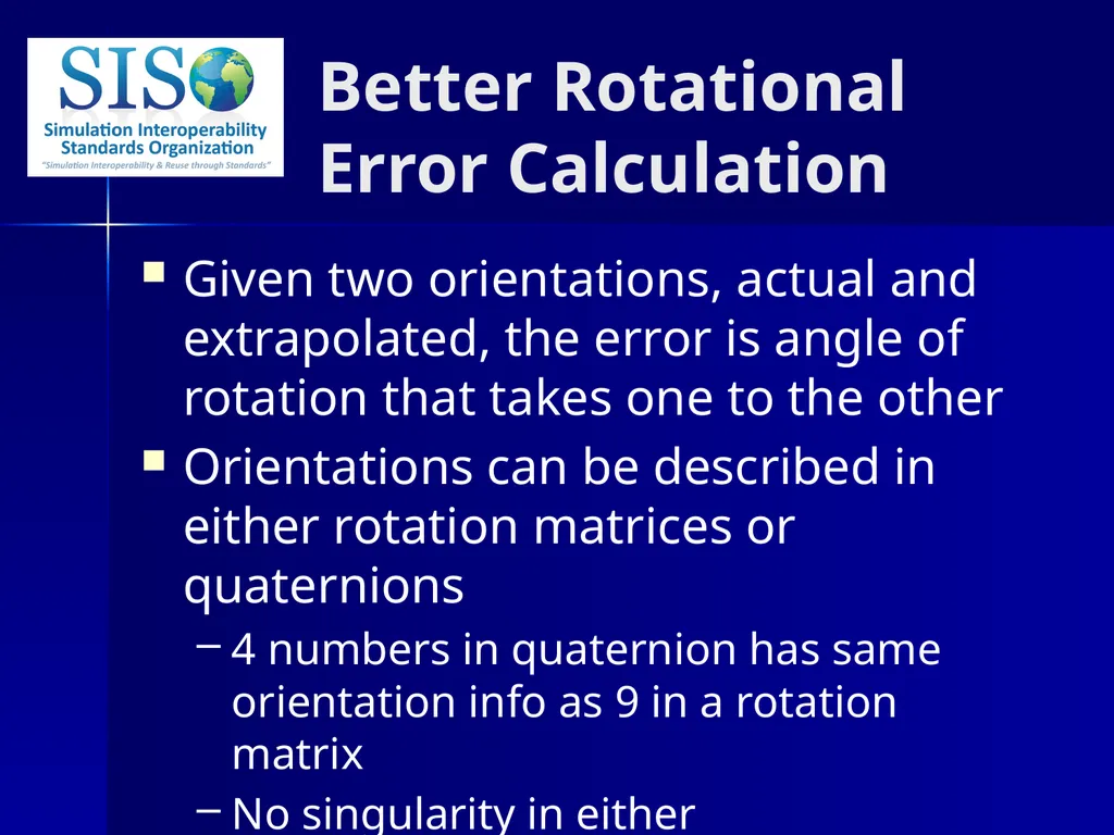 Distributed Interactive Simulation (DIS) 201 Bob - slide 32 of 38