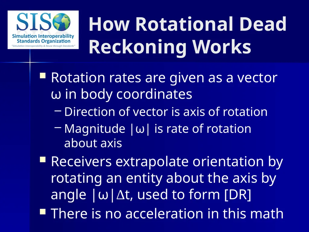 Distributed Interactive Simulation (DIS) 201 Bob - slide 29 of 38