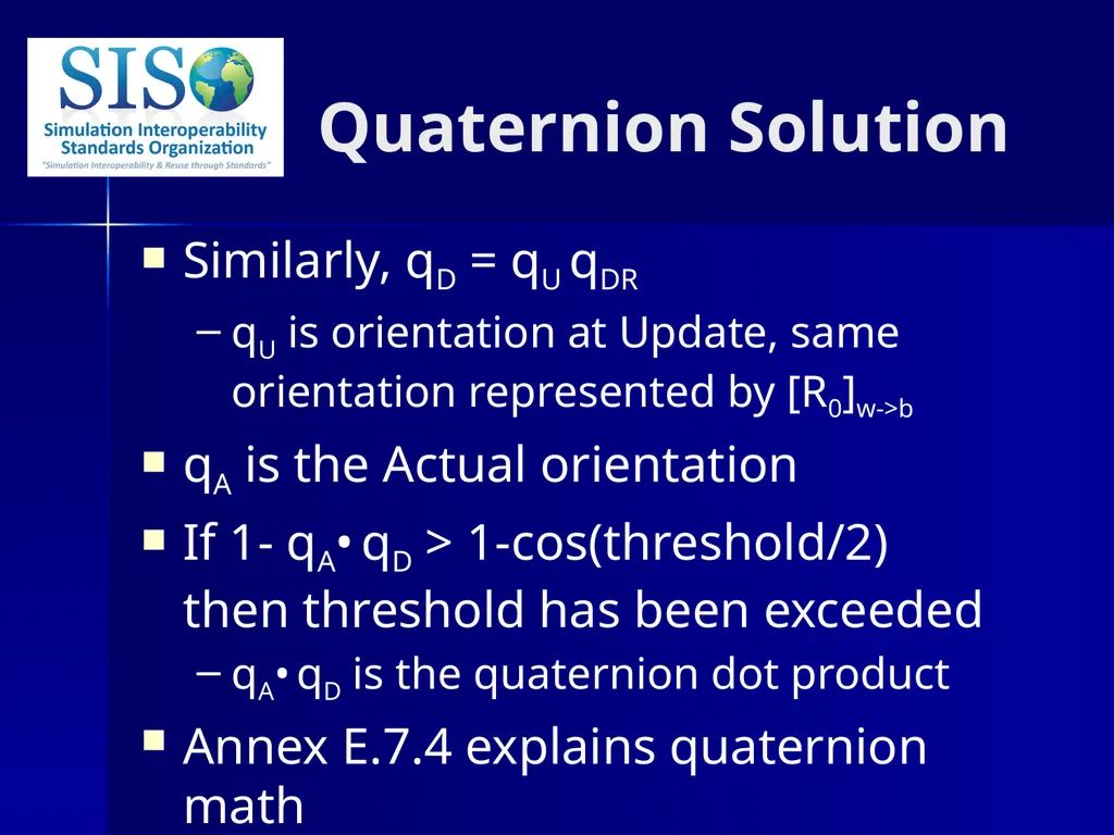 Distributed Interactive Simulation (DIS) 201 Bob - slide 34 of 38