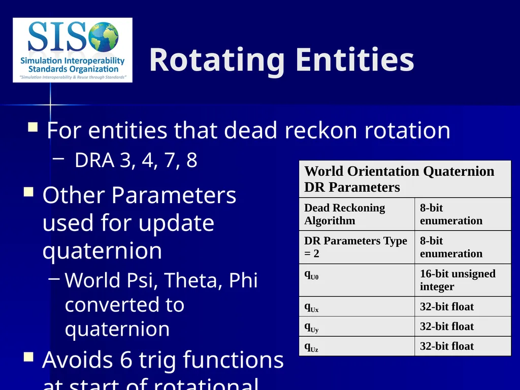Distributed Interactive Simulation (DIS) 201 Bob - slide 37 of 38