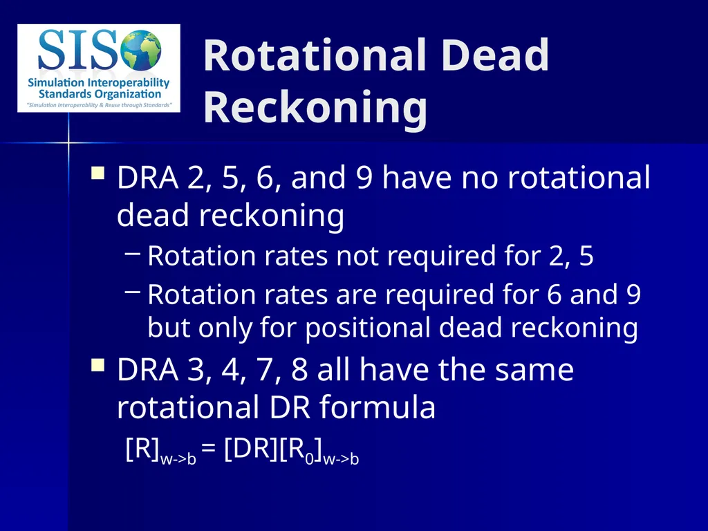 Distributed Interactive Simulation (DIS) 201 Bob - slide 28 of 38