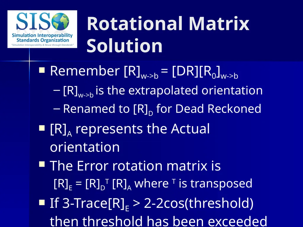 Distributed Interactive Simulation (DIS) 201 Bob - slide 33 of 38