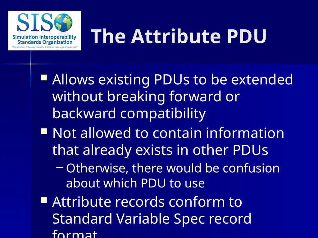 Distributed Interactive Simulation (DIS) 201 Bob - slide 16 of 38