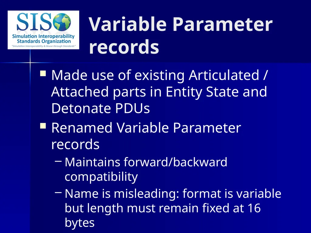 Distributed Interactive Simulation (DIS) 201 Bob - slide 11 of 38