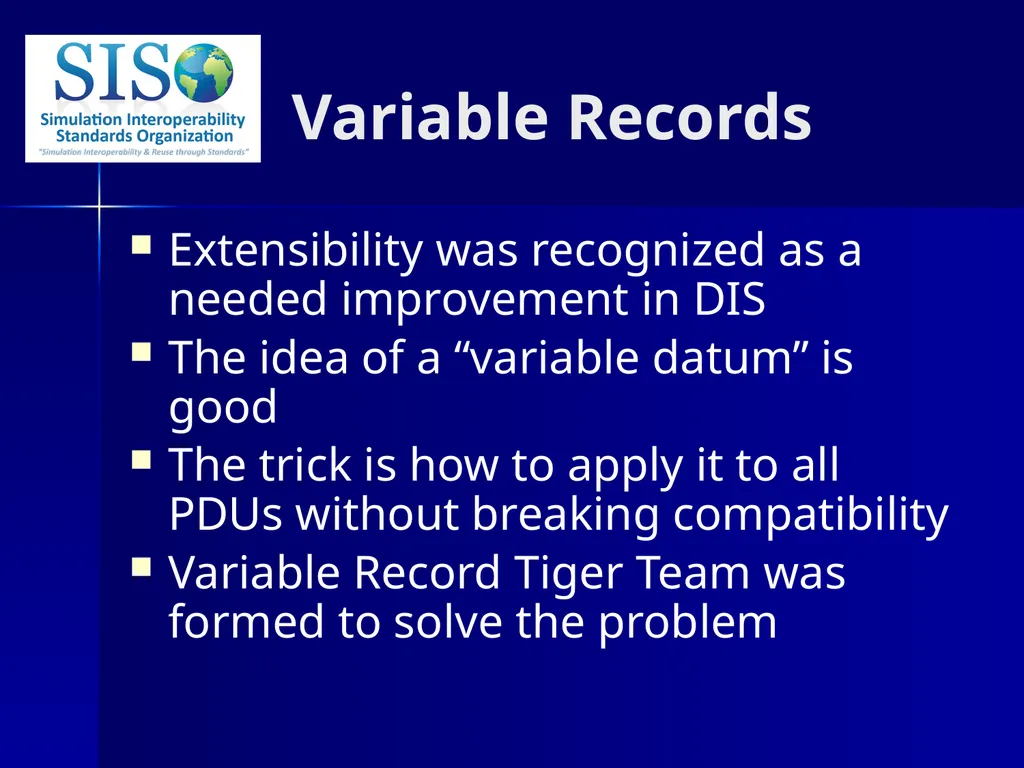 Distributed Interactive Simulation (DIS) 201 Bob - slide 8 of 38
