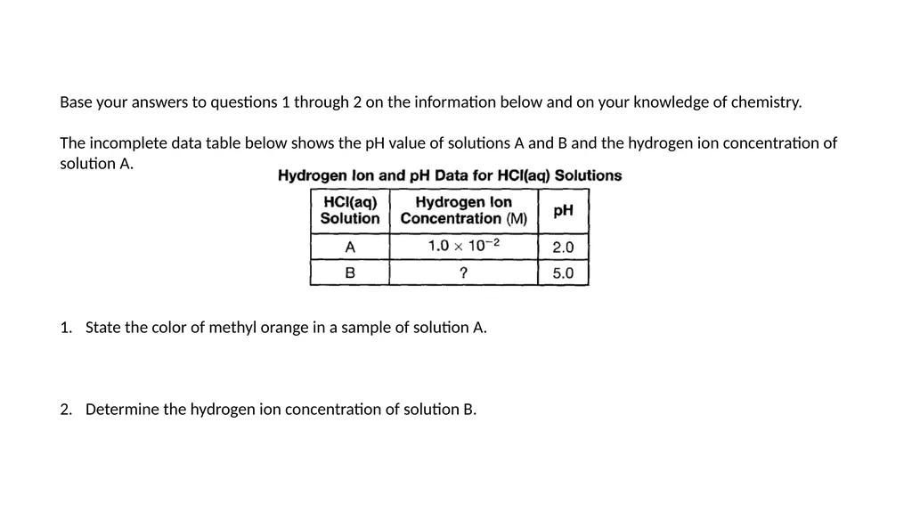 Aim: How to determine if a solution is acidic, - slide 25 of 26