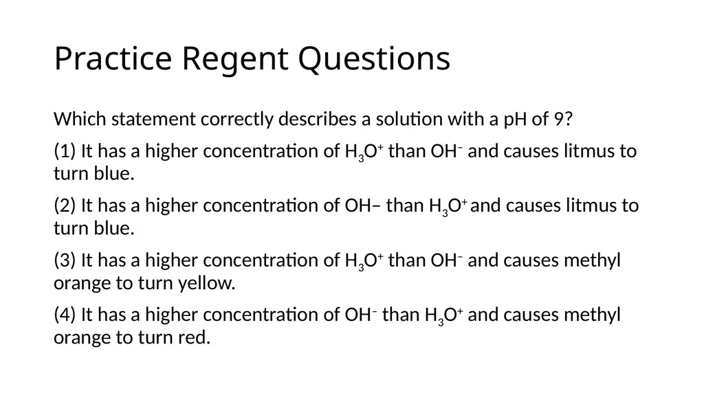 Aim: How to determine if a solution is acidic, - slide 22 of 26