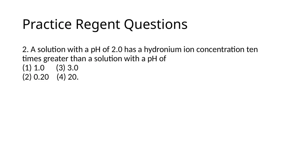 Aim: How to determine if a solution is acidic, - slide 9 of 26