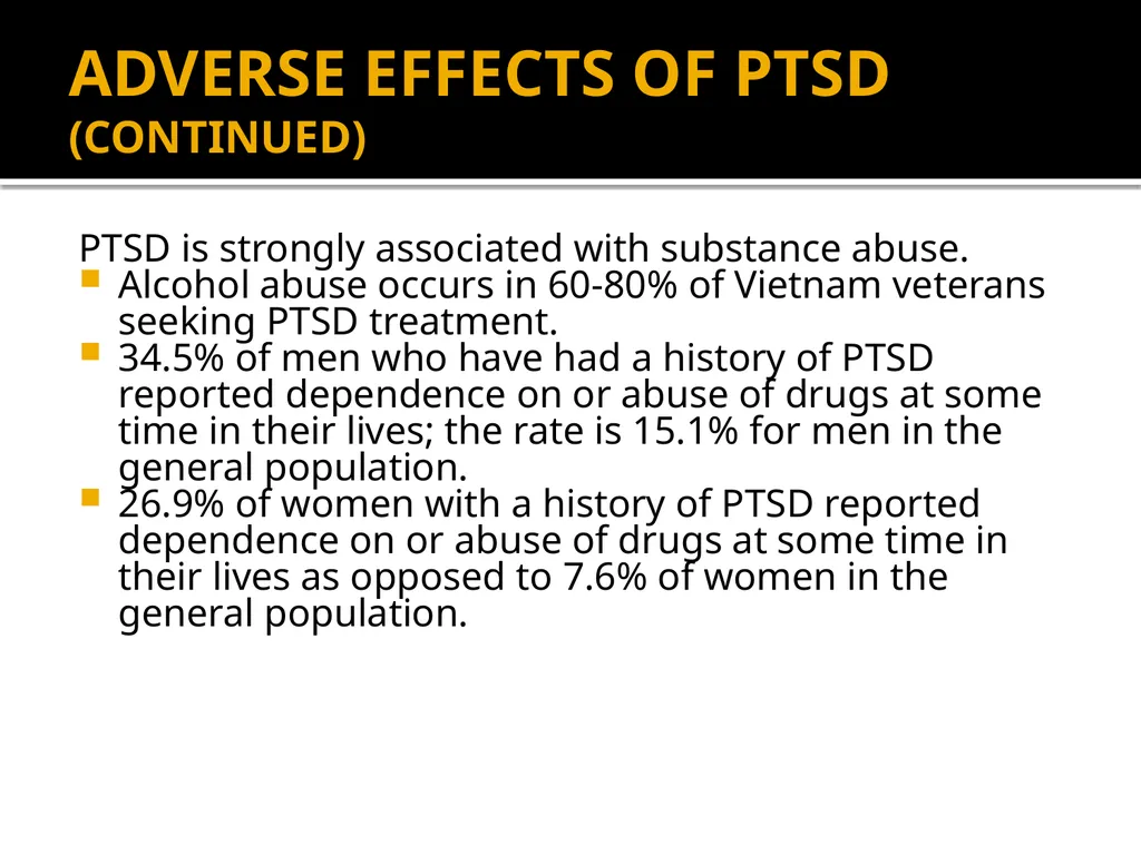 POST-TRAUMATIC STRESS DISORDER: An Introduction - slide 13 of 55