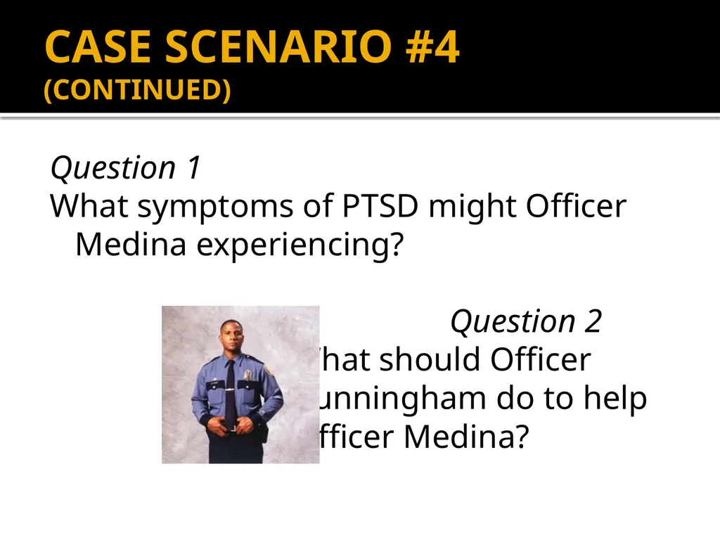 POST-TRAUMATIC STRESS DISORDER: An Introduction - slide 47 of 55