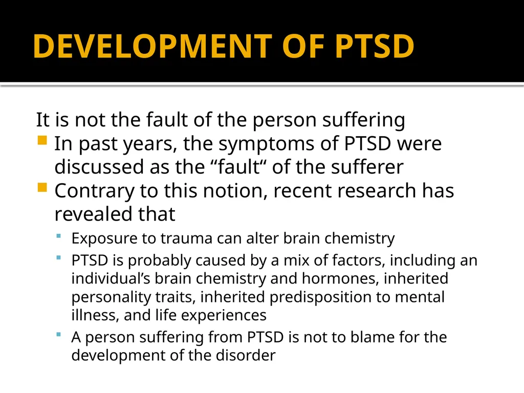 POST-TRAUMATIC STRESS DISORDER: An Introduction - slide 29 of 55