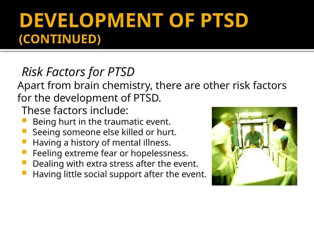 POST-TRAUMATIC STRESS DISORDER: An Introduction - slide 30 of 55