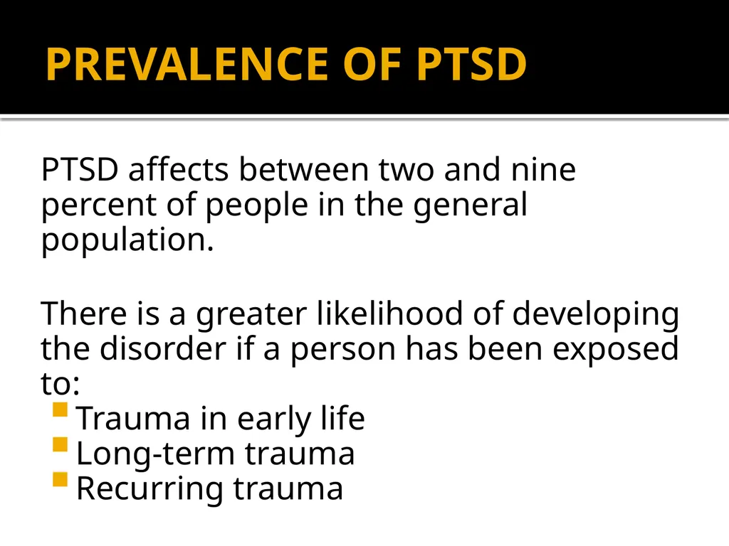 POST-TRAUMATIC STRESS DISORDER: An Introduction - slide 19 of 55