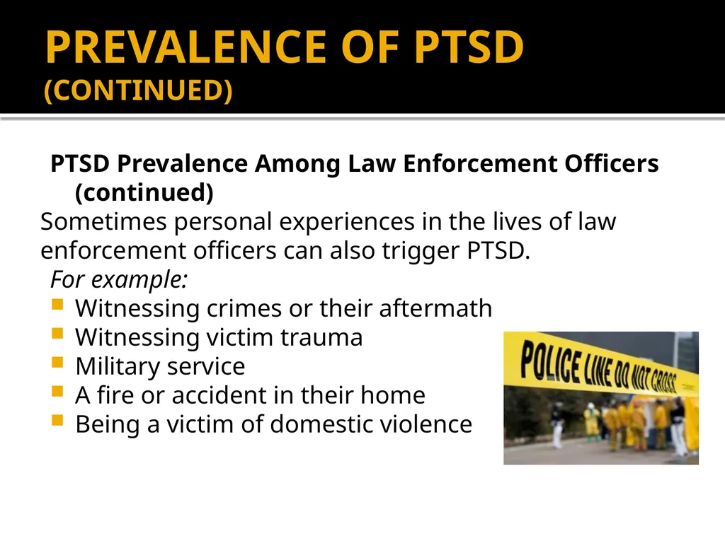 POST-TRAUMATIC STRESS DISORDER: An Introduction - slide 23 of 55