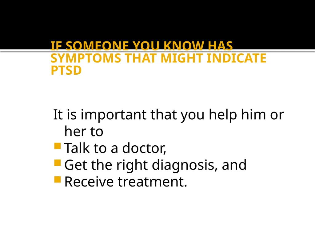 POST-TRAUMATIC STRESS DISORDER: An Introduction - slide 43 of 55