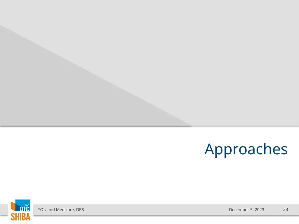 You & Medicare December 2023 SHIBA Program Manager - slide 33 of 68