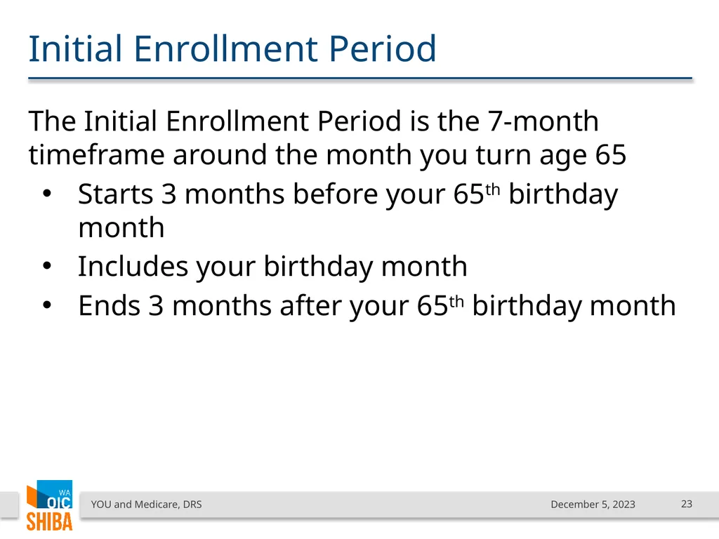 You & Medicare December 2023 SHIBA Program Manager - slide 23 of 68