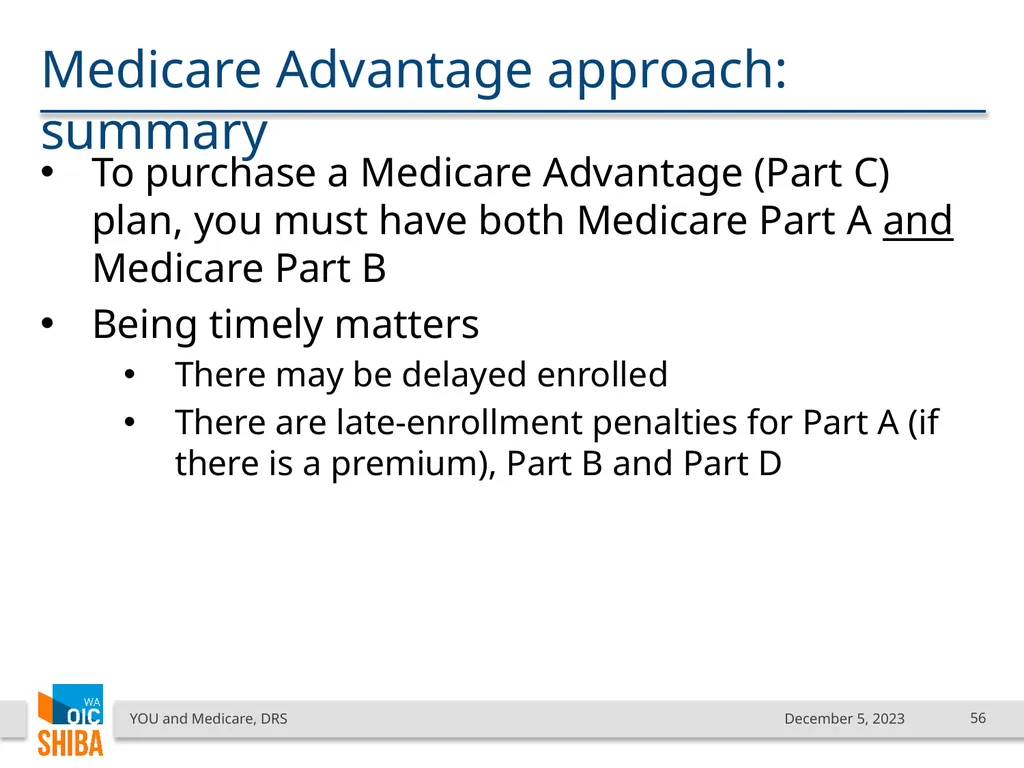 You & Medicare December 2023 SHIBA Program Manager - slide 56 of 68