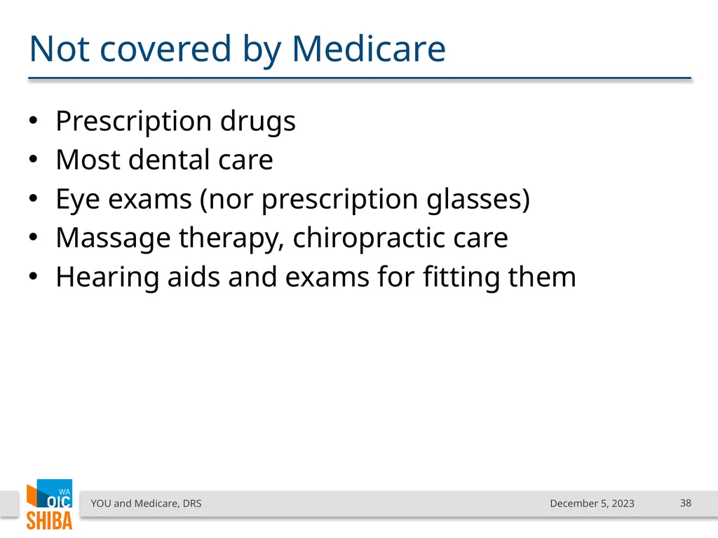 You & Medicare December 2023 SHIBA Program Manager - slide 38 of 68