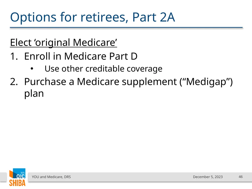 You & Medicare December 2023 SHIBA Program Manager - slide 46 of 68