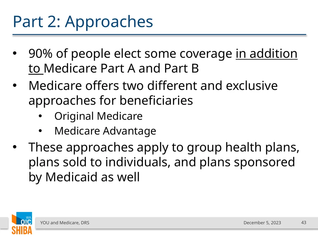 You & Medicare December 2023 SHIBA Program Manager - slide 43 of 68