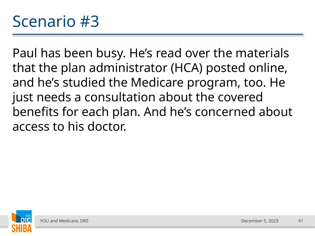 You & Medicare December 2023 SHIBA Program Manager - slide 61 of 68