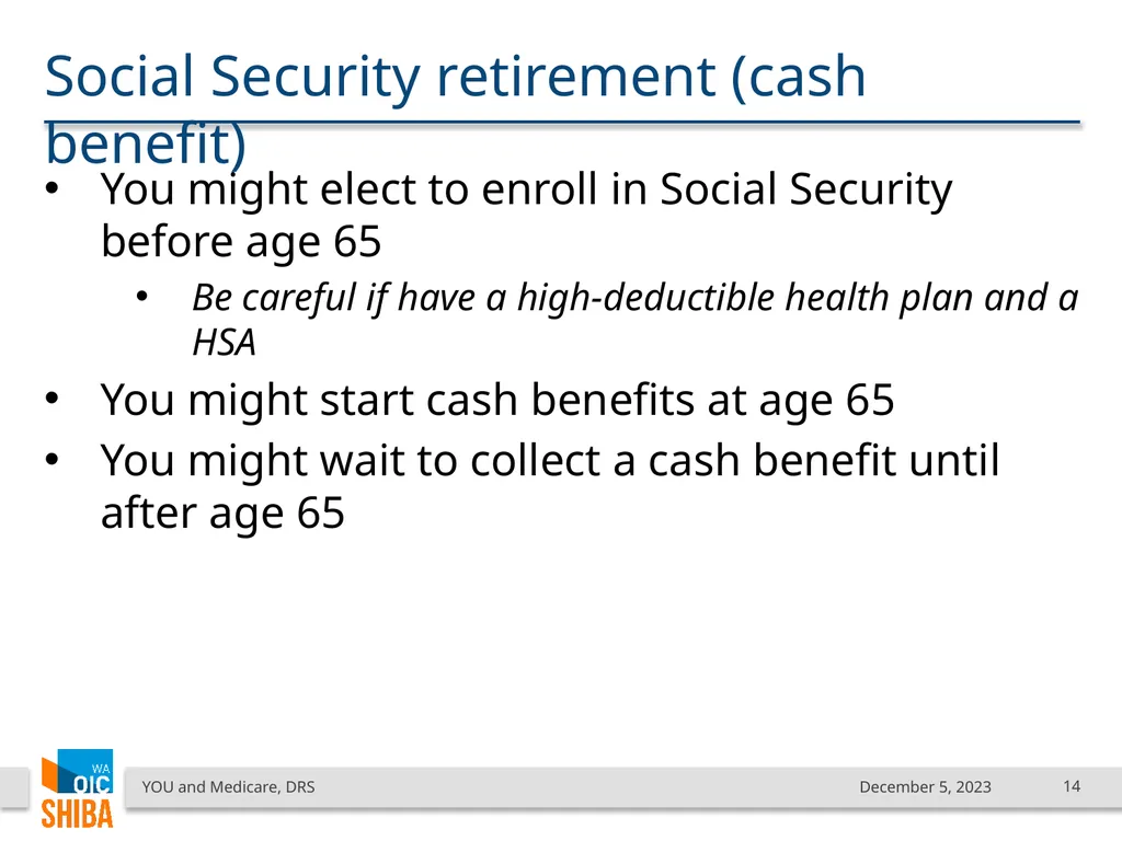 You & Medicare December 2023 SHIBA Program Manager - slide 14 of 68