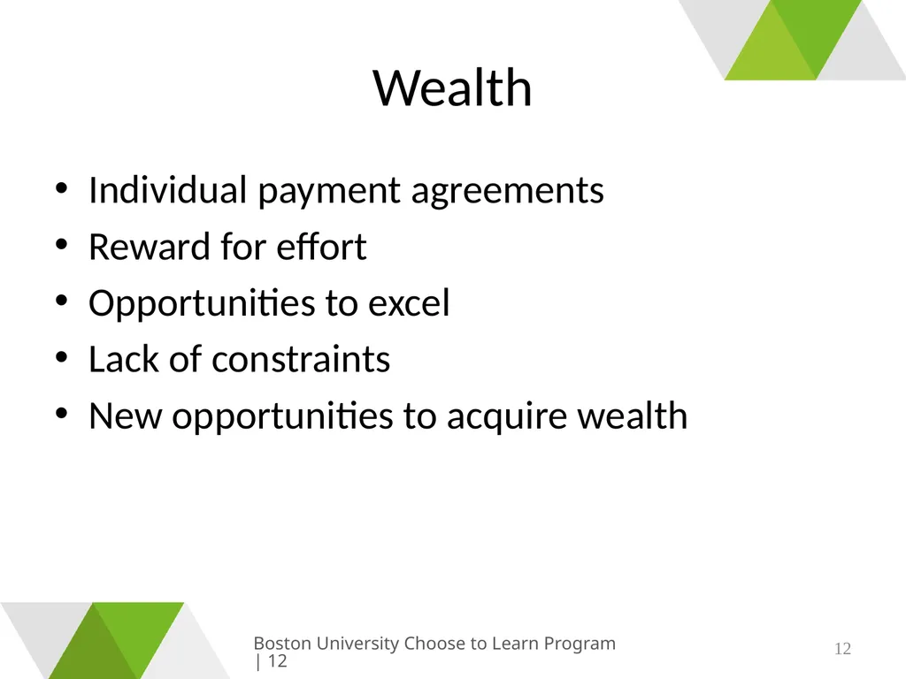 Growing & Learning Boston University Choose to - slide 12 of 26