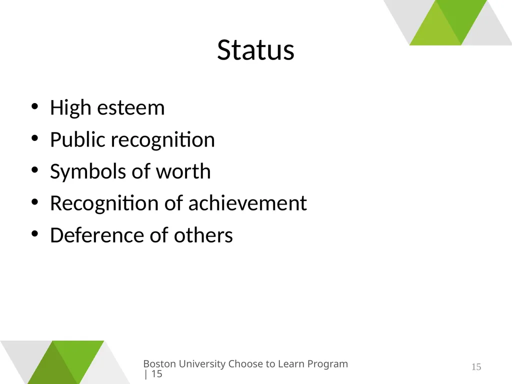 Growing & Learning Boston University Choose to - slide 15 of 26