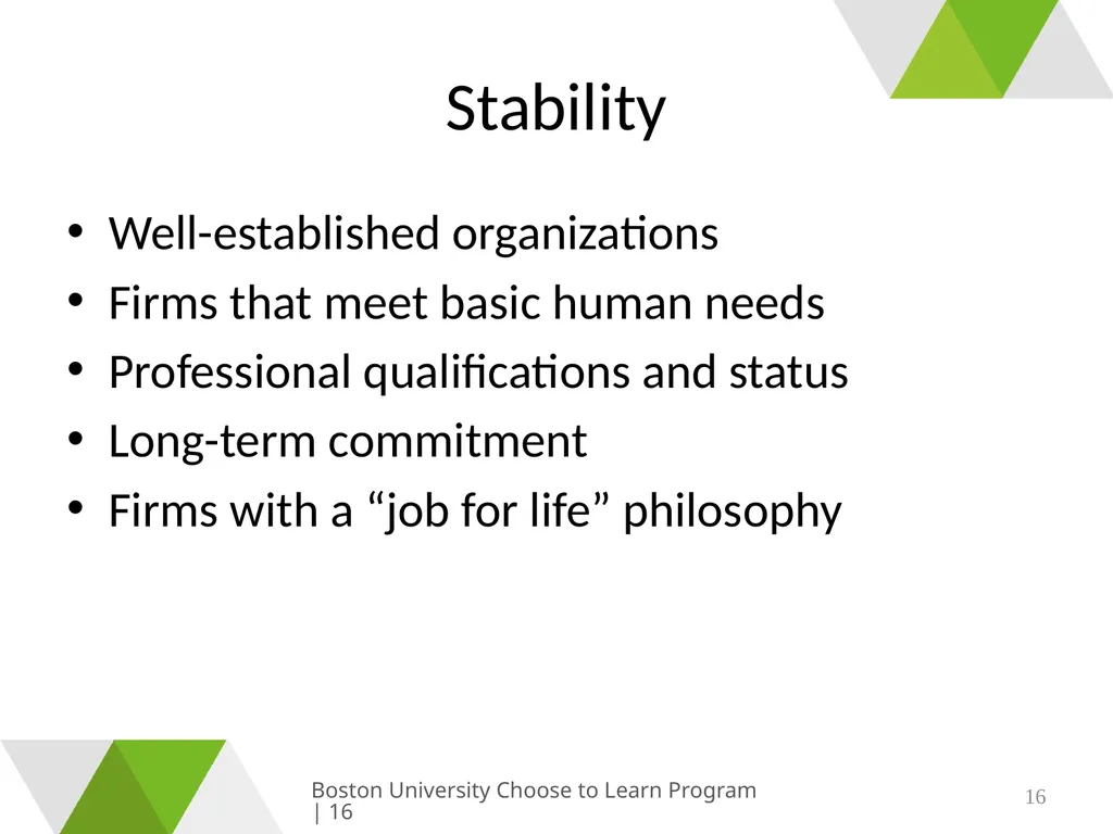 Growing & Learning Boston University Choose to - slide 16 of 26