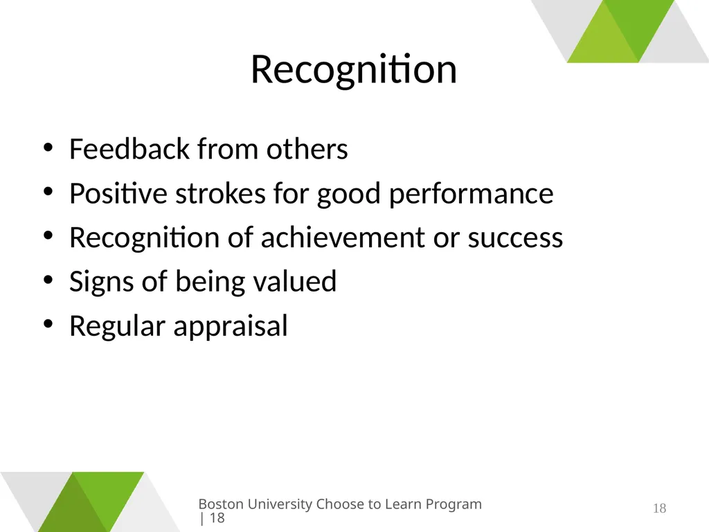 Growing & Learning Boston University Choose to - slide 18 of 26