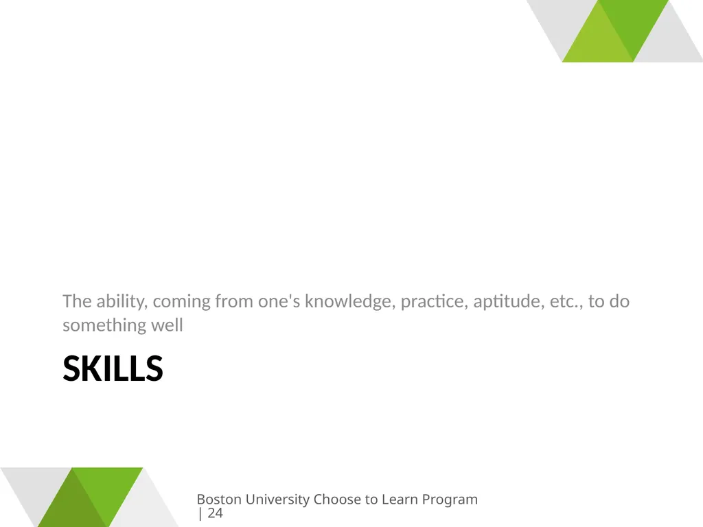 Growing & Learning Boston University Choose to - slide 24 of 26
